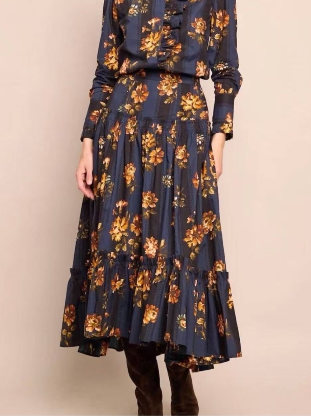 Cara Cara Tisbury Skirt in Amour Flora Navy *NEW*